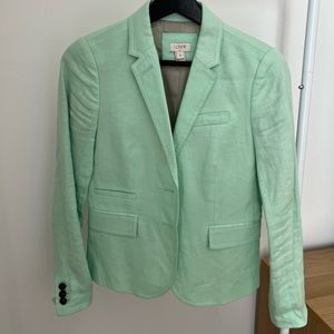 J. Crew Seafoam Green Aqua Blazer 0P